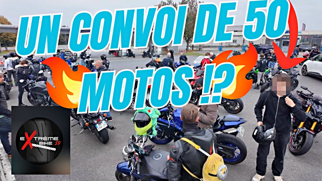 JE PARTICIPE AU CONVOI MOTO D'EXTRÊME BIKE 59!!! Daily observation moto/motovlog 