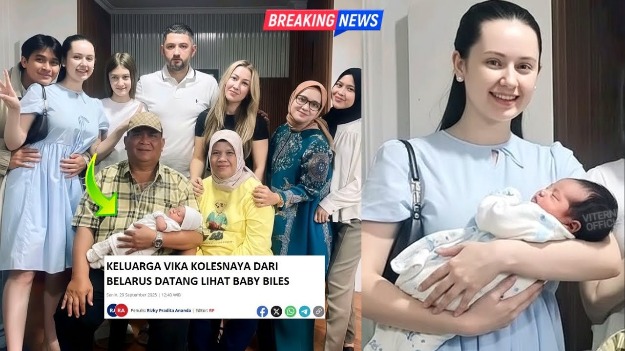 Keluarga Besar Vika dari Belarus Datang ke Indonesia Melihat Bayi Billy dan Vika,Cucu Pertama Mereka