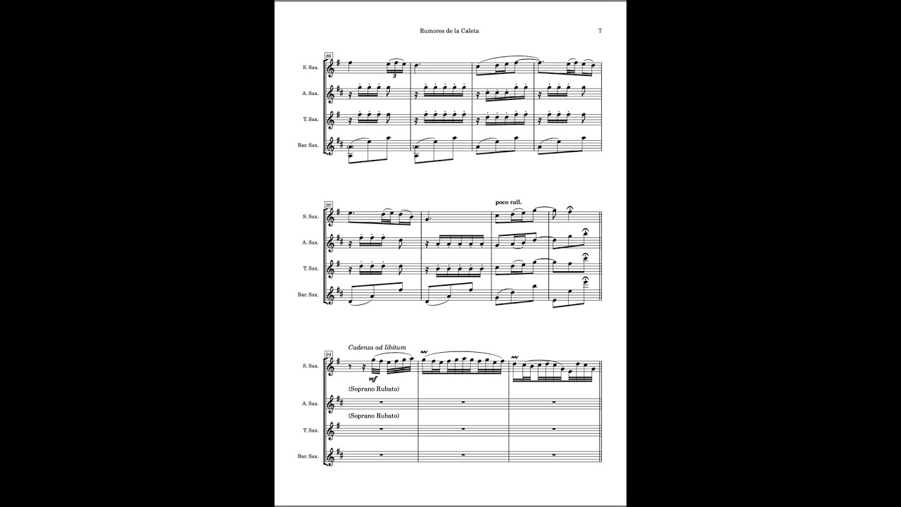 Saxophone Quartet 