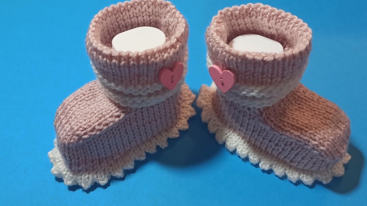 Pletené bačkůrky, Knitting patterns (Newborn Baby Booties knitting pattern)