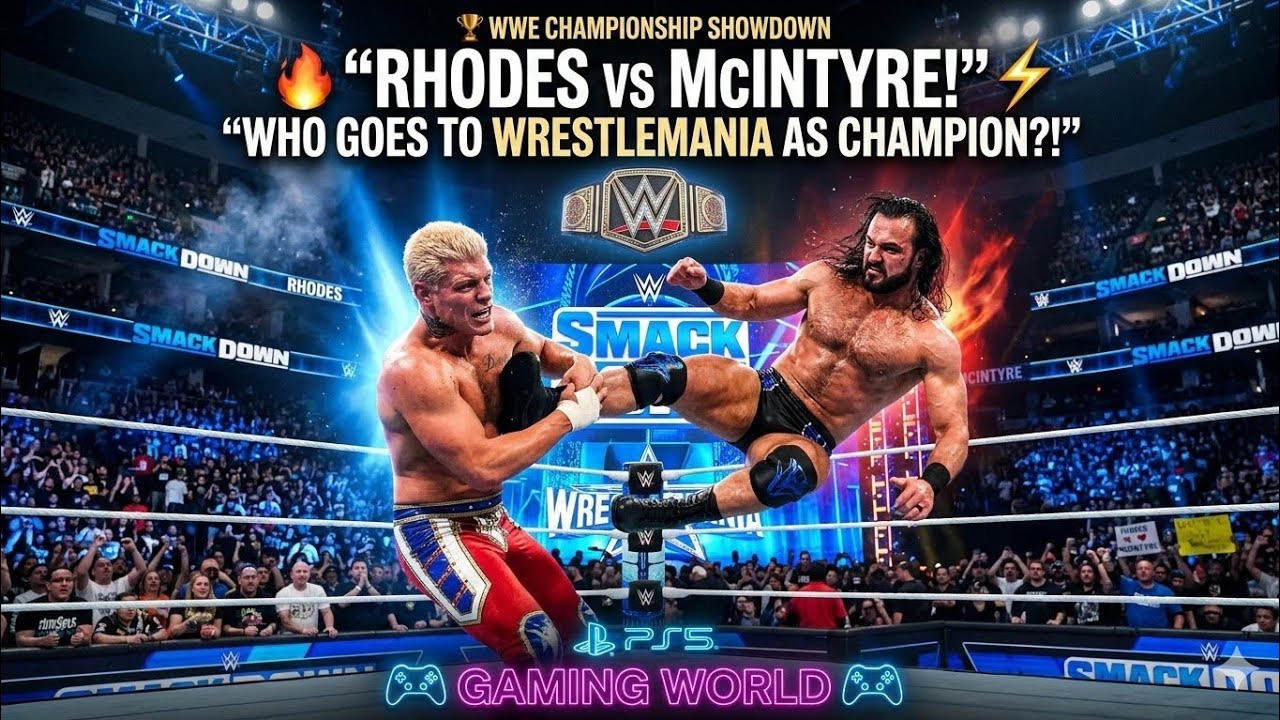 SHOCKING ENDING! Cody Rhodes vs Drew McIntyre - WWE Championship Match: SmackDown, March 6, 2026#wwe