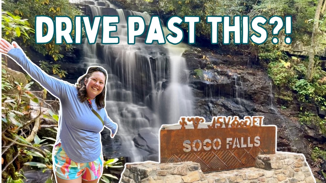 The Waterfall Most People Drive Right Past in Cherokee NC | Soco Falls