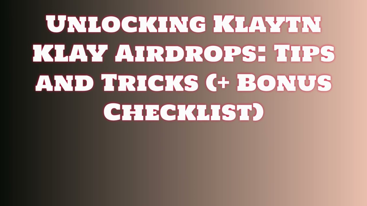 Klaytn KLAY Bitget Wallet Airdrop