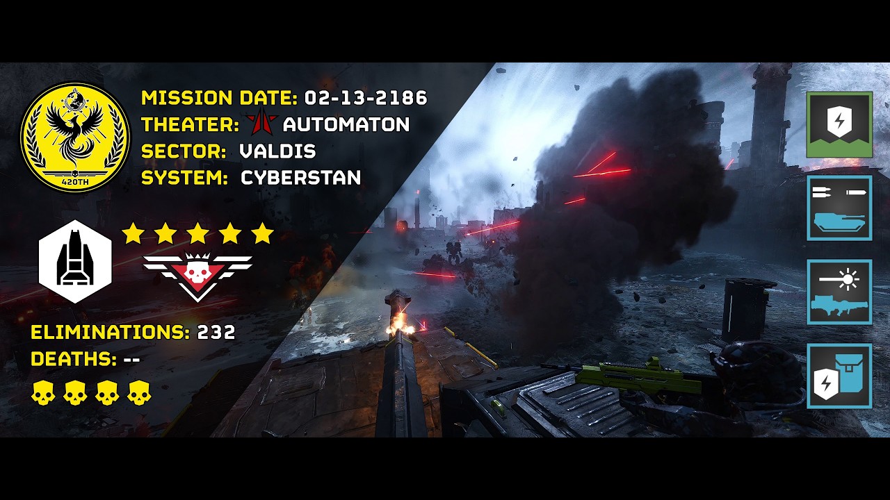 [Helldivers Mission Log] 02.13.2186 - Automaton - Cyberstan / Autonomy [420th Rolling Thunder]