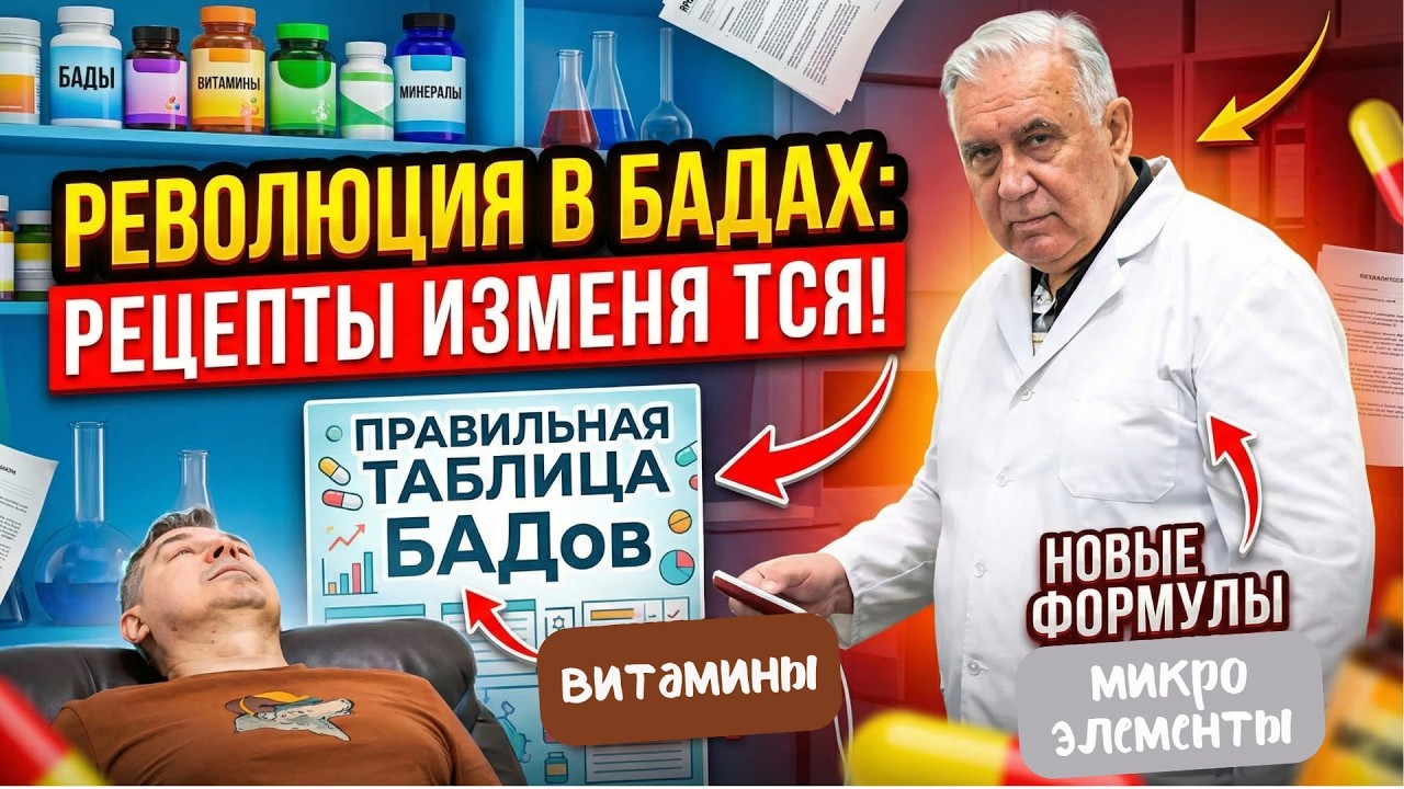 БАДы скоро в корне изменят свои рецепты. Правильная таблица БАДов#бадыдляздоровья #бутейко#витамины