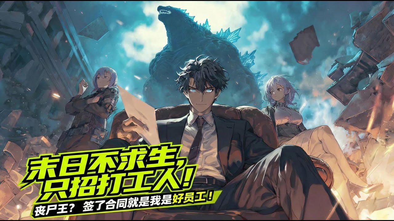 🔥Eng Sub【末日老闆·強制招工】喪屍巨獸入侵全球？反手拿出員工合同：管飯，來幫我打工！#末日 #系統 #爽文 #次元黑盒