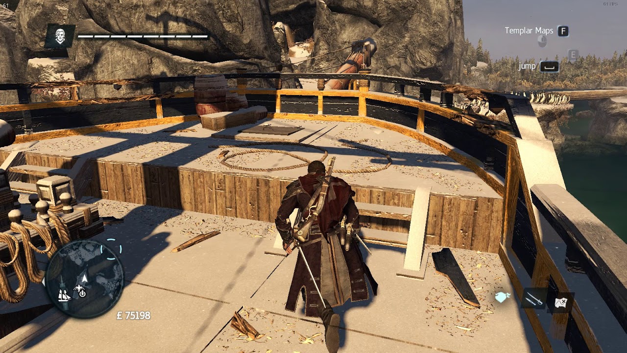 Assassin's Creed : Rogue - Templar Maps Location North Atlantic 948,-933
