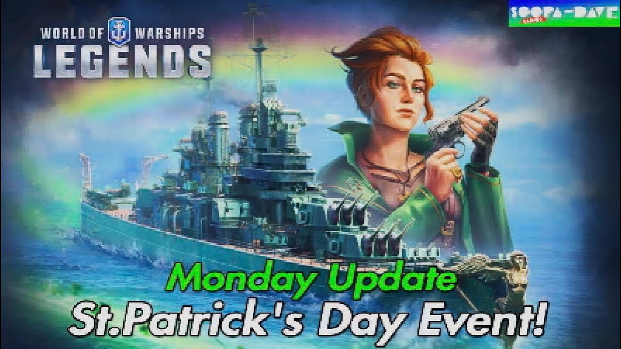 Событие ко Дню Святого Патрика: Обновление World Of Warships Legends в понедельник