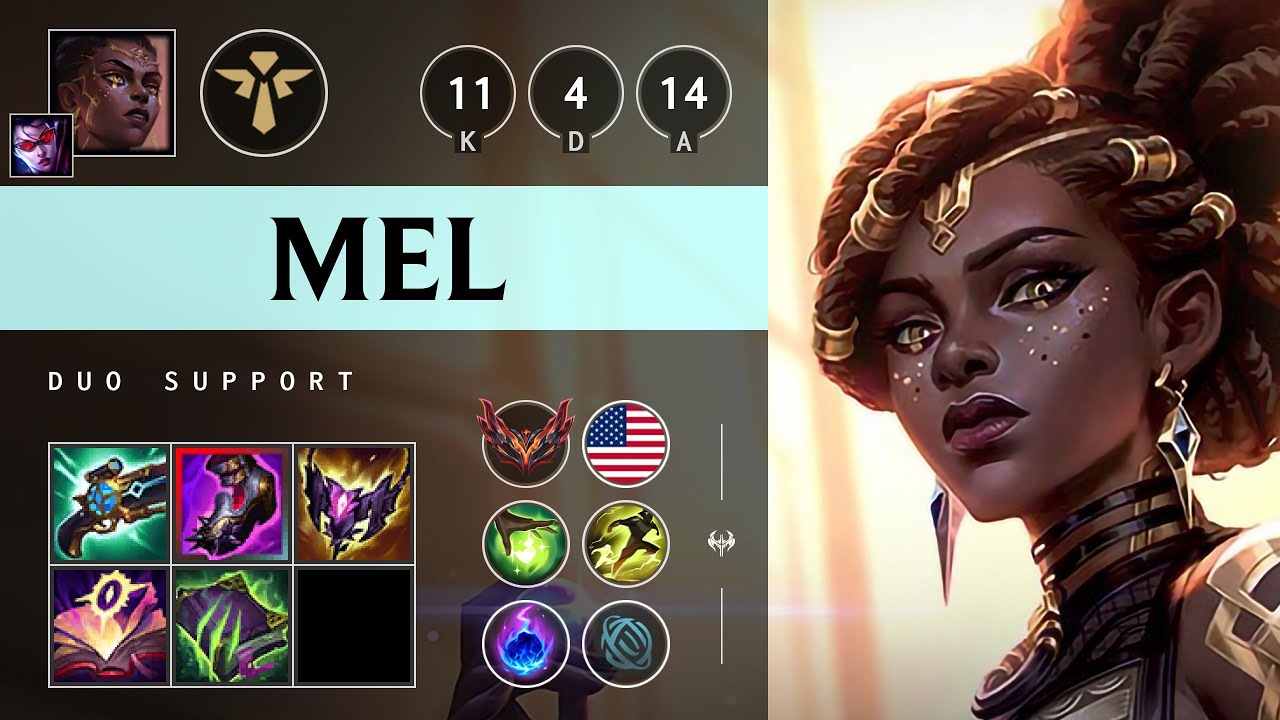 Mel Support vs Soraka - NA Grandmaster Patch 25.17