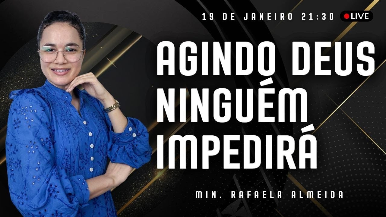 AO VIVO - NÃO TEM GIGANTE QUE IMPEÇA O AGIR DE DEUS NA TUA VIDA - UNÇÃO DIVINA - Rafaela Almeida