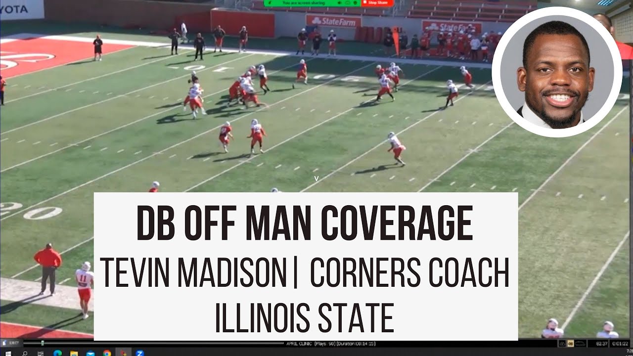 Off Man Coverage with Tevin Madison (Illinois State Corners Coach)