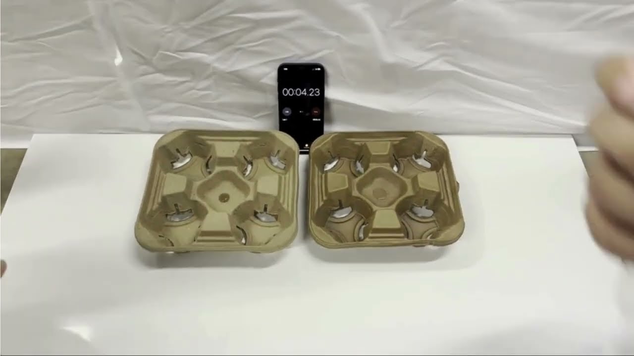 Revolutionizing Water Resistance: Molded Fiber with Chitin Nanocrystals (Dip Coated)