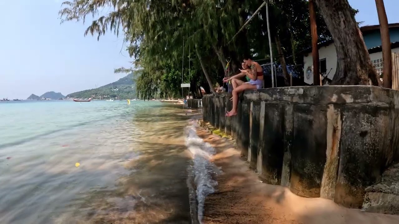 Sairee beach walk Koh Tao Thailand