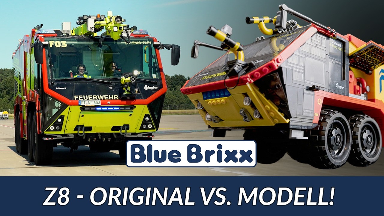 So nah ist das BlueBrixx-Set ZIEGLER Z8 am Original – Modell trifft Mega-Maschine!