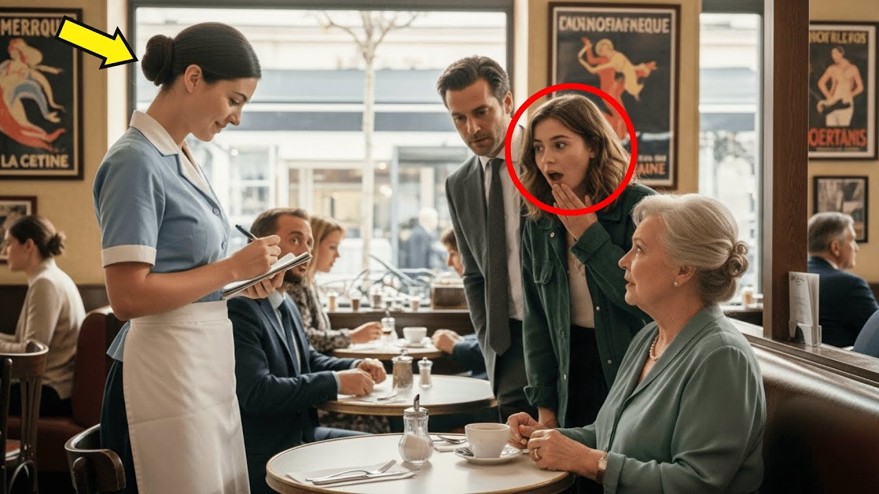 Servitris pratar franska med gäst – miljardär bredvid lämnar lapp och flygbiljett...