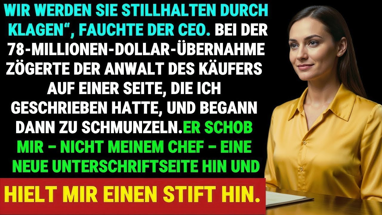 Mein CEO versuchte, mich auszulöschen  Ich überlistete seine 78 Millionen Dollar Übernahme