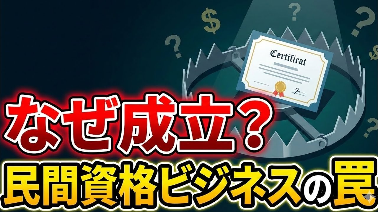 なぜ成立？民間資格ビジネスの罠