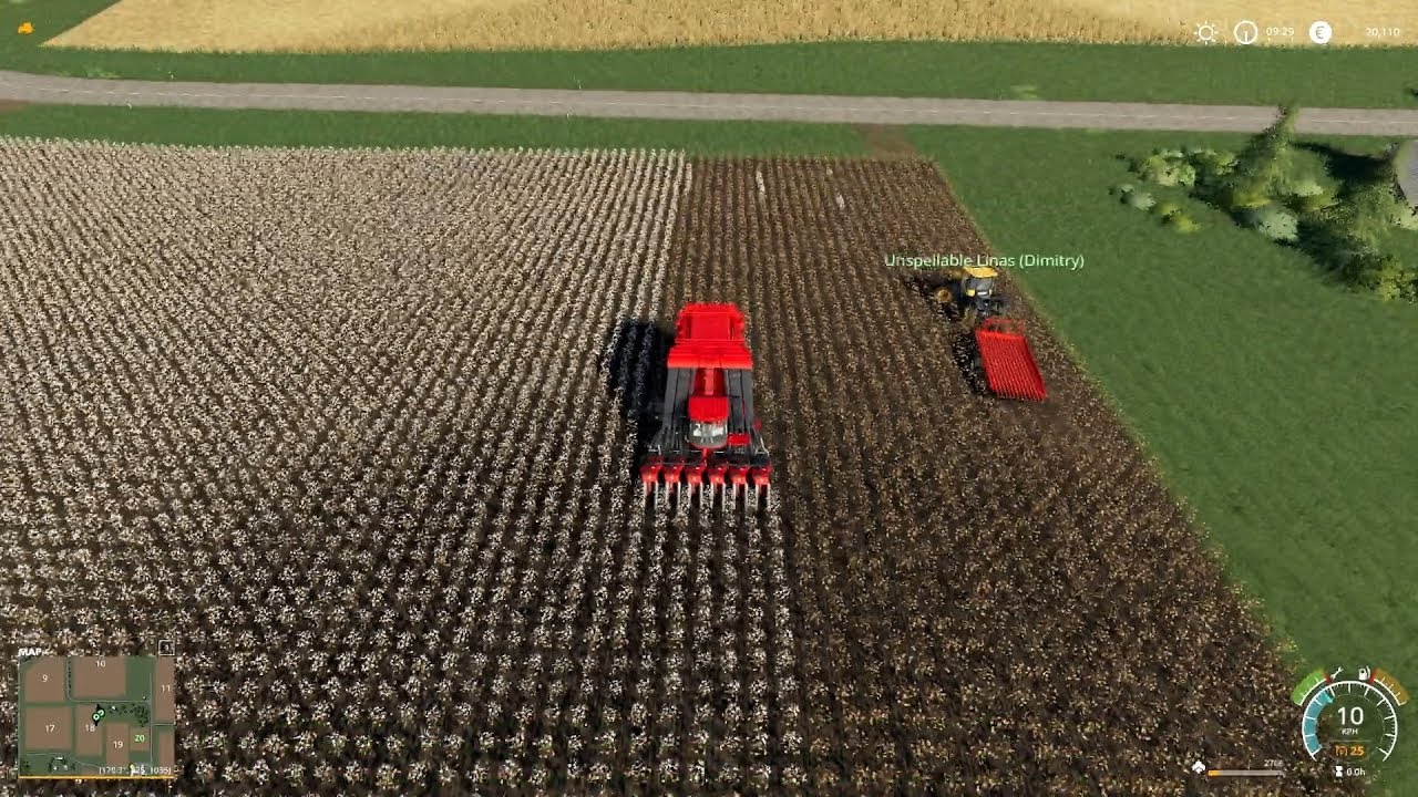 FS19 Timelapse #6 - Cotton and proper silage bales!