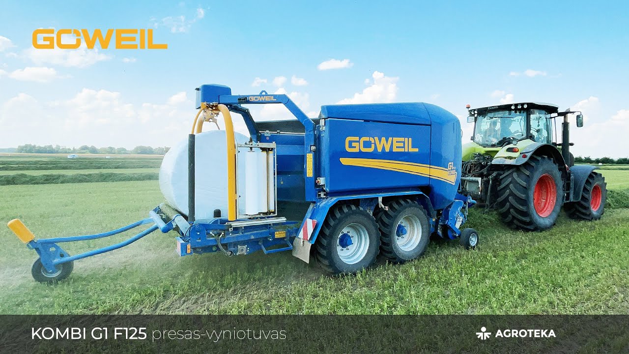 Liucernos presavimas su GOWEIL G1 F125 Kombi presu-vyniotuvu | Agroteka
