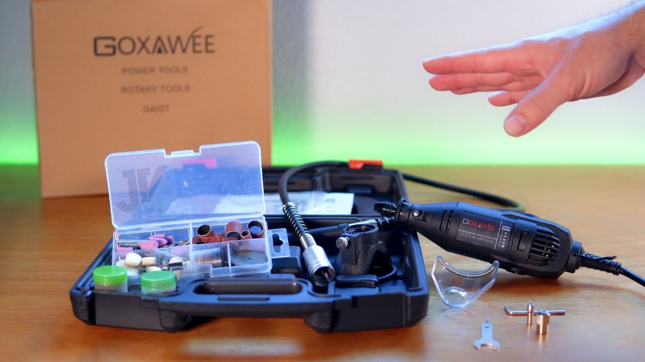 GOXAWEE Rotary Tool Kit - 140pcs Dremel set - Unbox & Review