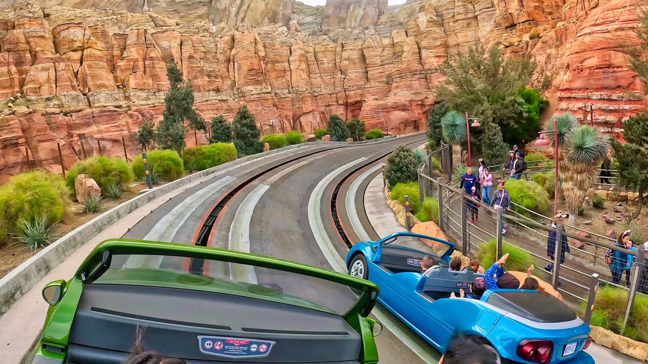 [On Ride - Low Light] Radiator Springs Racers - Disney California Adventure