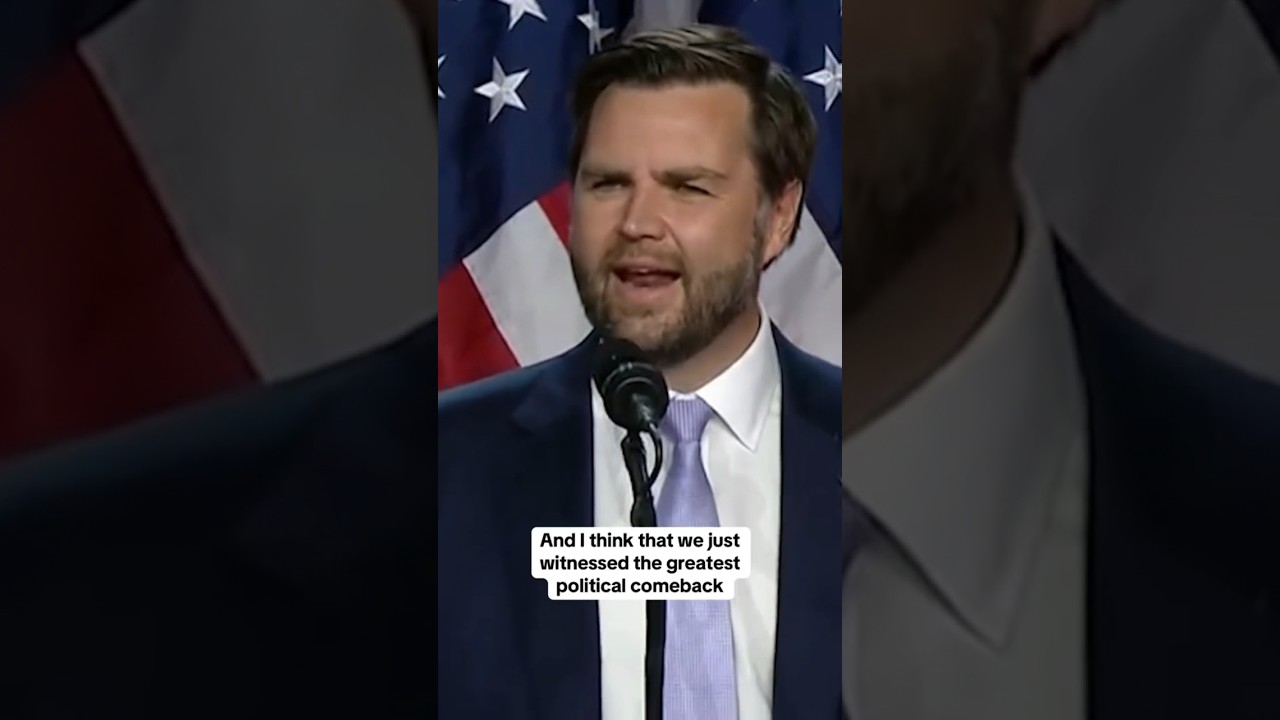 JD Vance calls Trump's victory the "greatest political comeback in American history" 