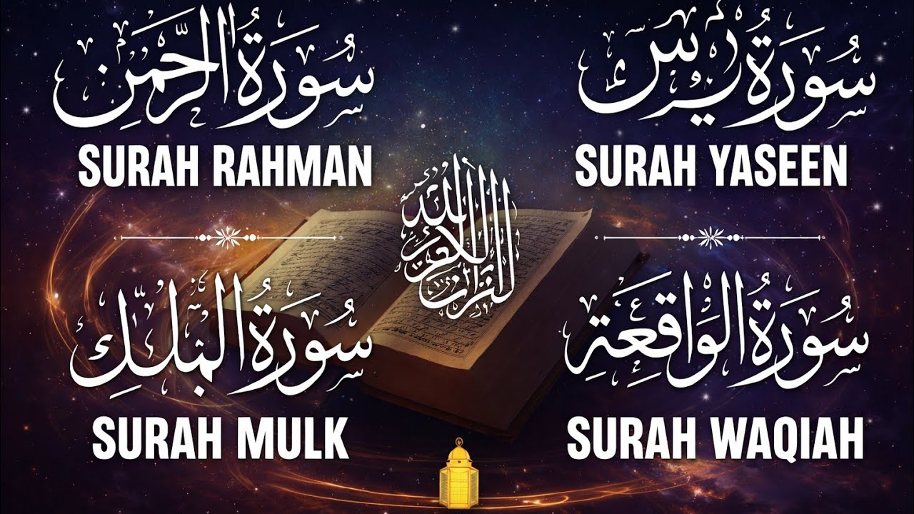 Surah Rahman, Yasin, Waqiah & Mulk Heart Touching Quran Recitation | Ramadan Special Tilawat 2026