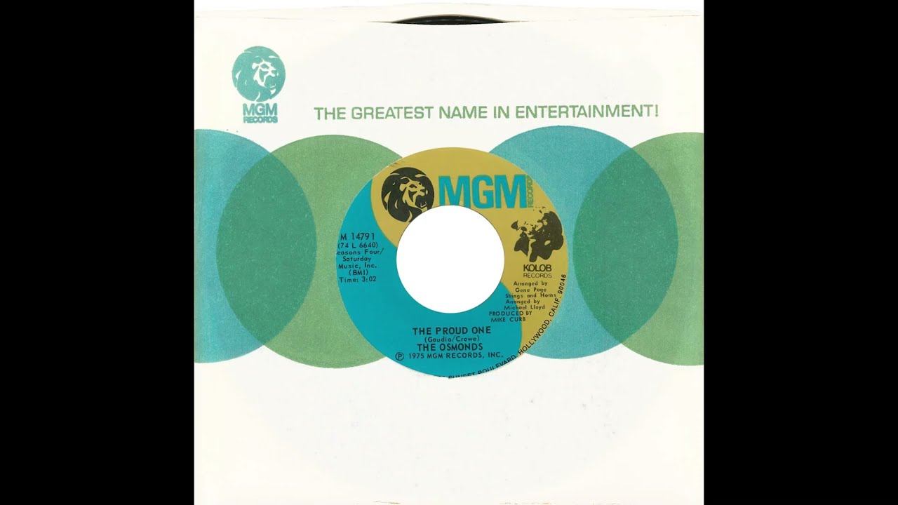 Osmonds – “The Proud One” (MGM) 1975
