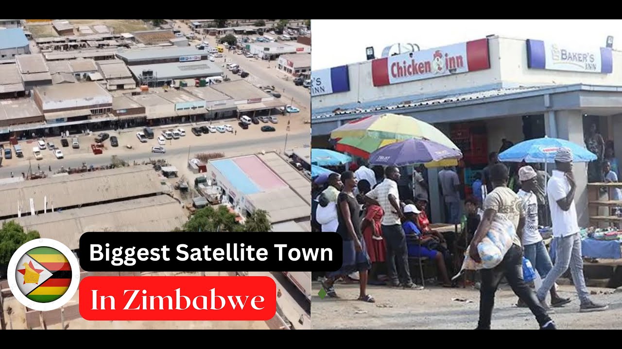 Aerial tour of Makoni City, Chitungwiza, Zimbabwe