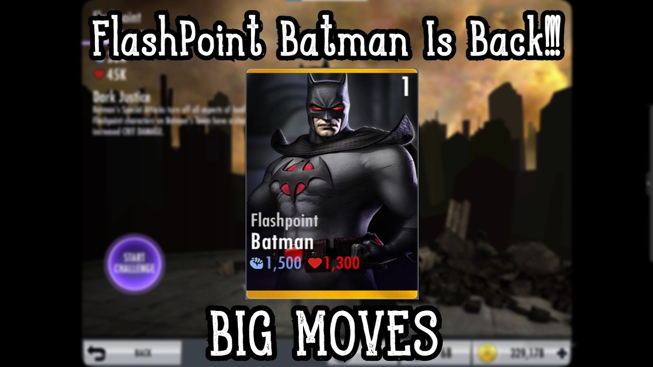 Flashpoint Batman Challenge  Is Back!!! Injustice 1 mobile