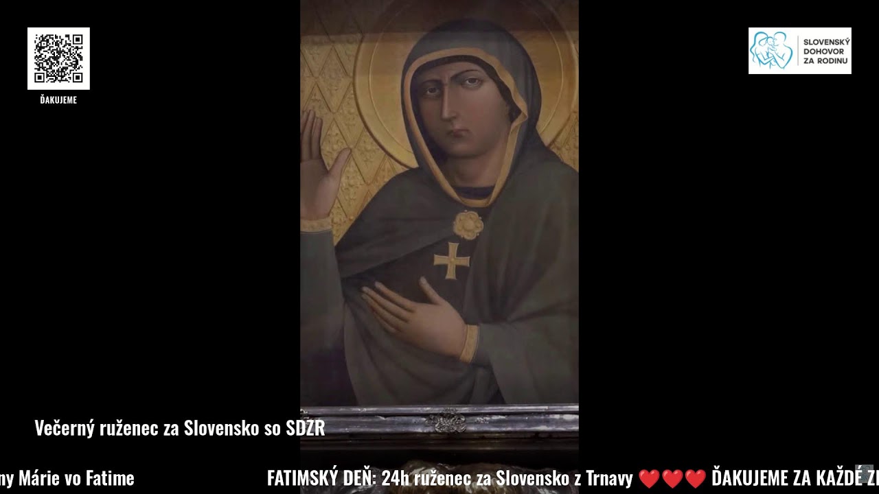 13.3.2026 FATIMSKÝ DEŇ: 24h ruženec za Slovensko - Trnava