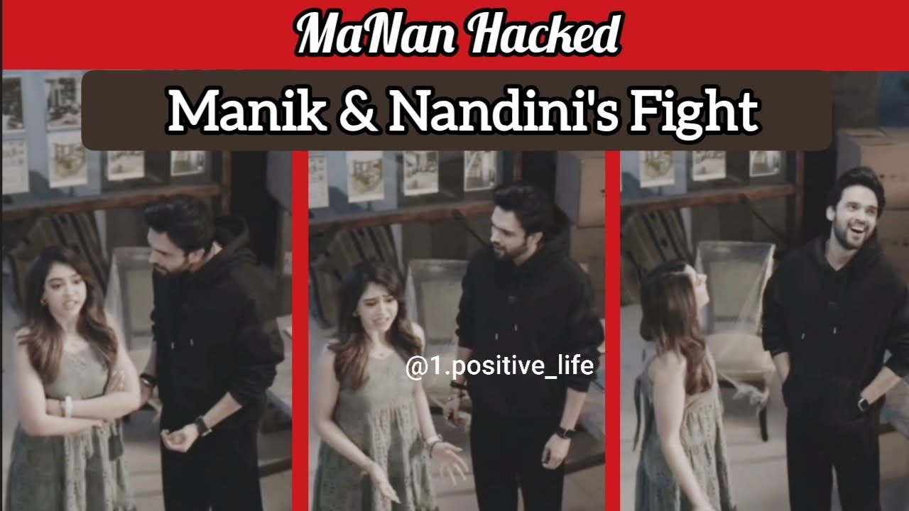 Manik & Nandini's Fight 😳 #trending #manan #love #scene