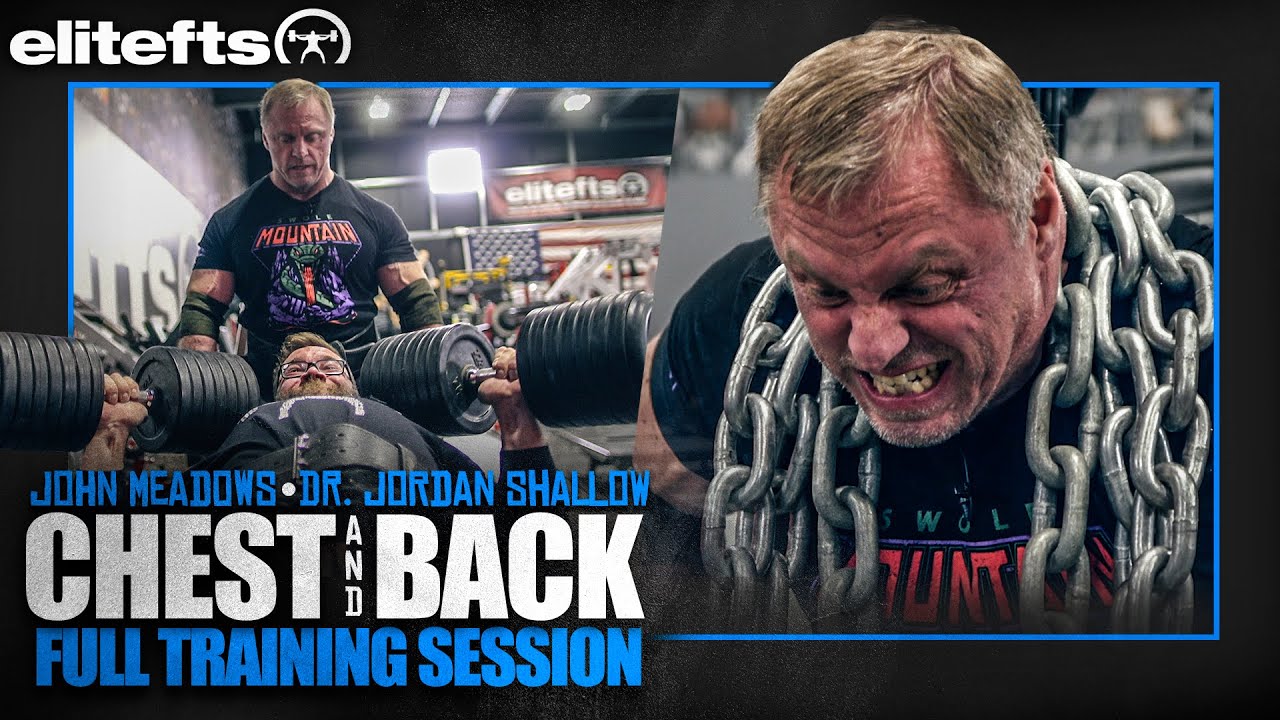 John Meadows & The Muscle Doc Back & Chest Full Training Session | elitefts.com