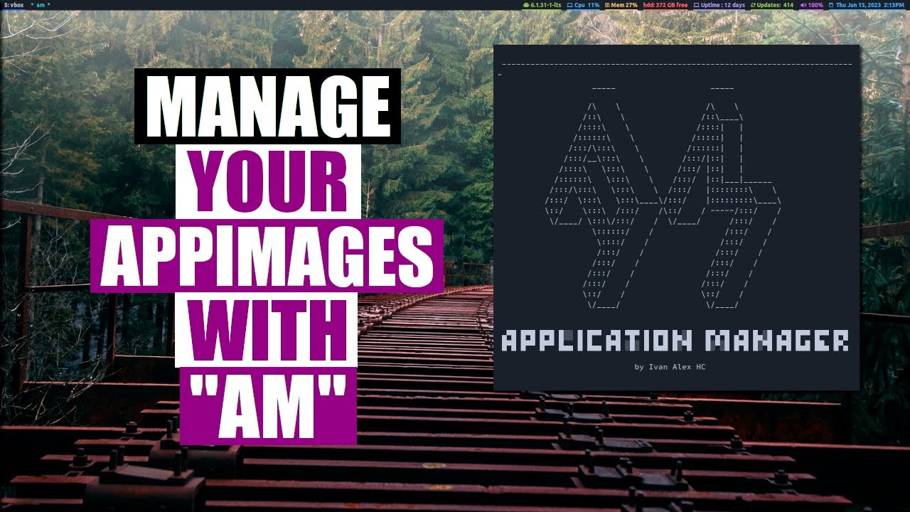 Управлять AppImages легко с помощью диспетчера приложений «AM»