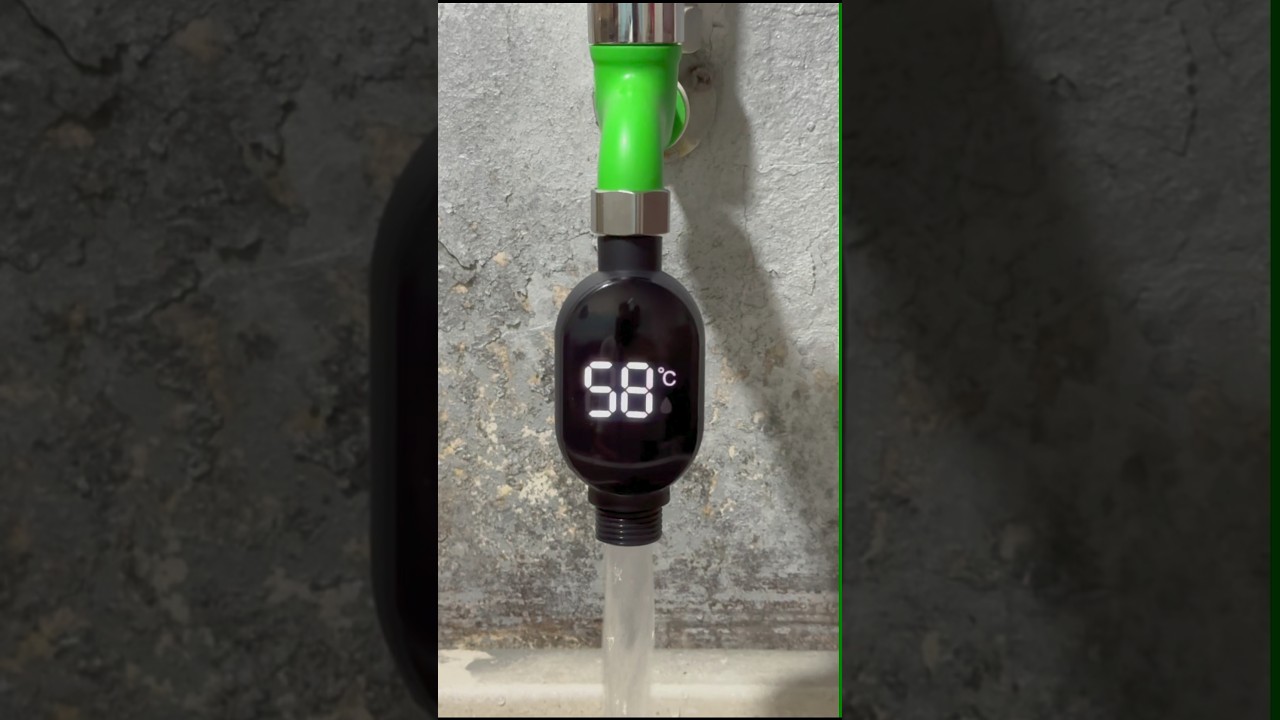 Temperature measuring and sensing shower accessories water thermometer #shorts