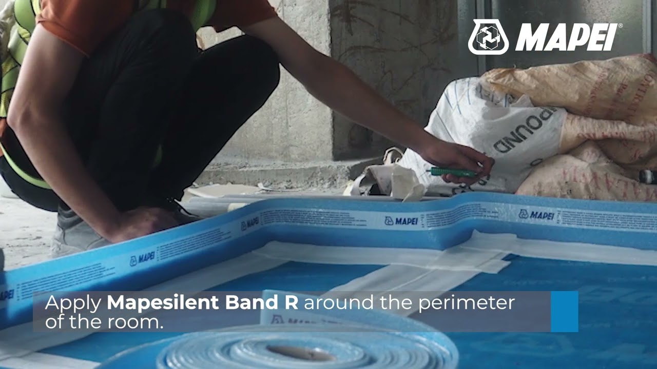 Mapesilent: Soundproofing system against noise of footsteps