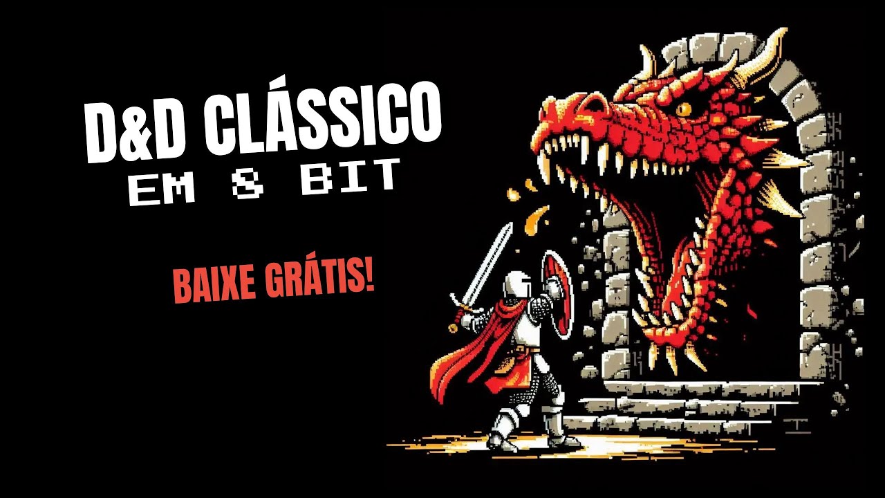 Dungeons and dragons clássico no 8 bit Dungeon retro RPG - gratuito