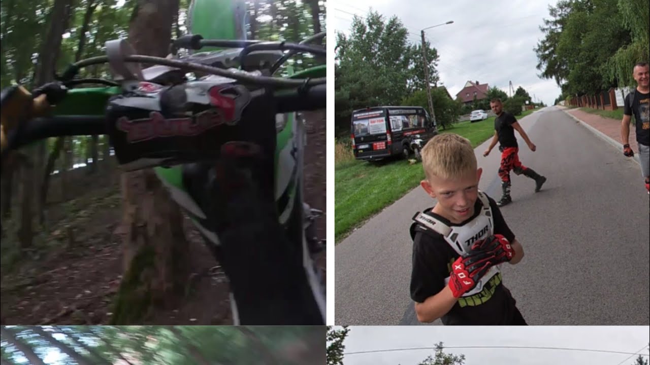 ( To mogło skończyć się źle ) Jazda Z enduro opa i podlewsky