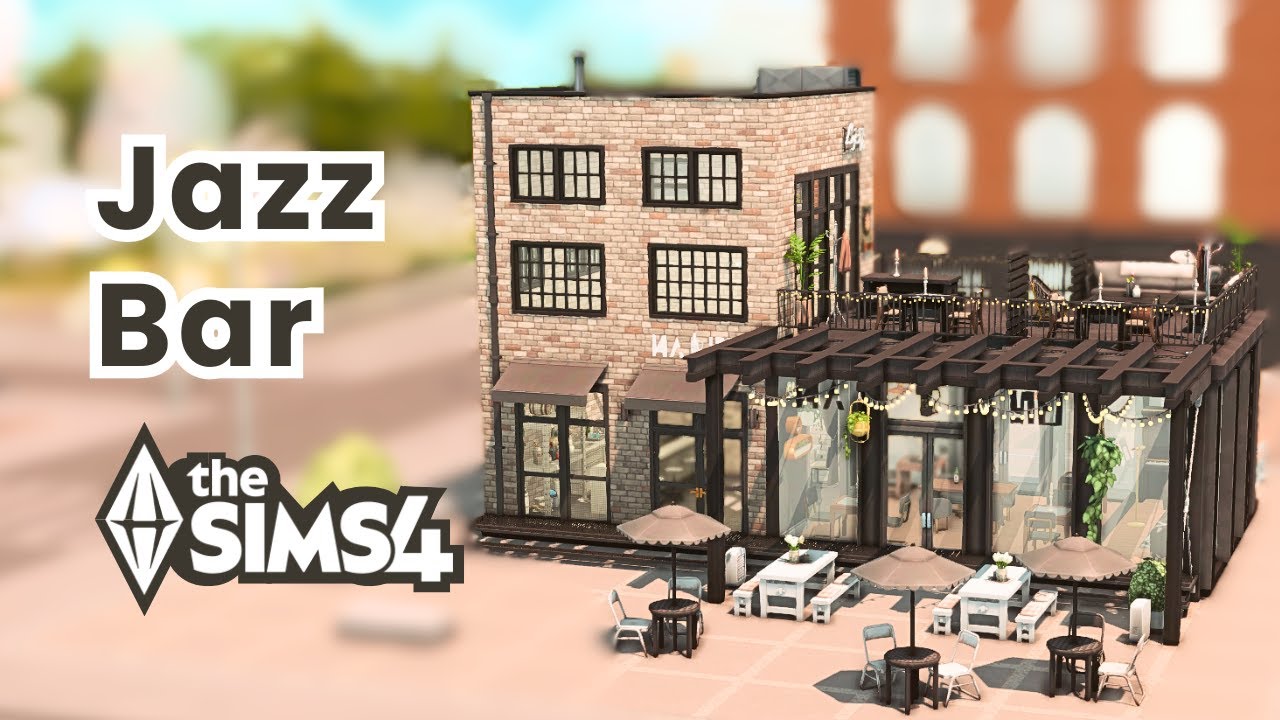 Industrial Jazz Lounge 🎷 | Sims 4 Stop Motion Build (No CC)