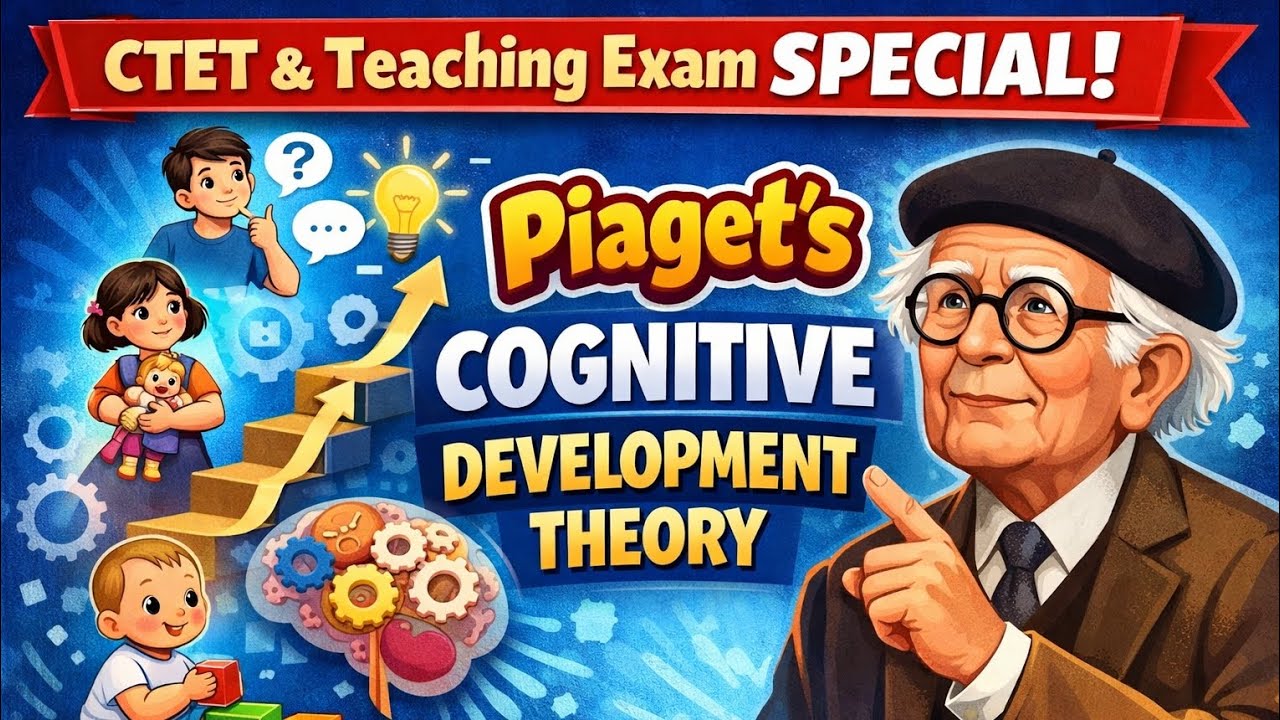 CTET FEB 2026 Piaget's Cognitive Development Theory | #ctet #ctetfeb2026 #cdp #ctetexam #development