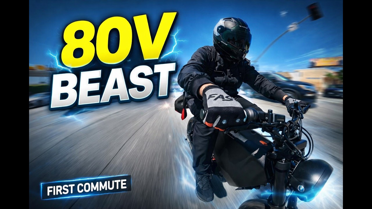 Onyx RCR 80V First Commute | Beating Traffic in Downey!