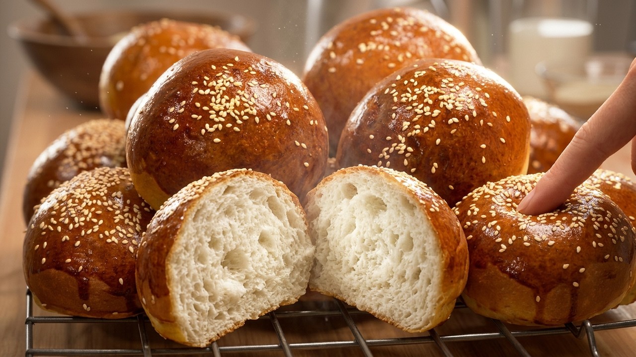 How To Make Soft Burger Buns | Everyone Can Do It