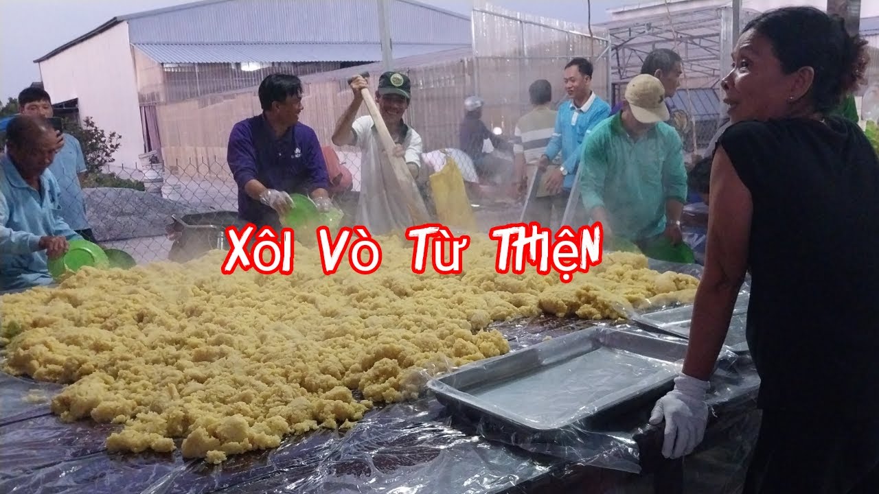 Nấu xôi dò đãi từ thiện