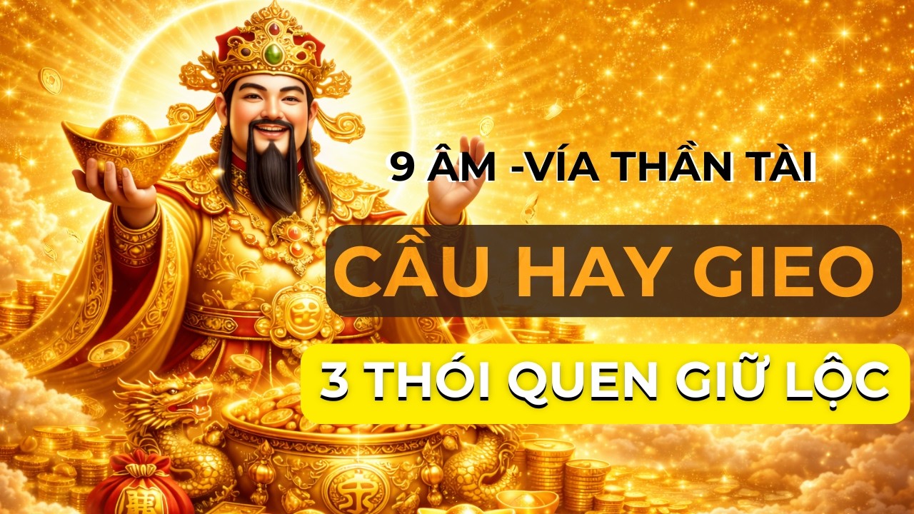 VÍA THẦN TÀI (Mùng 9 Âm): CẦU hay GIEO? 3 Thói Quen “NGƯỢC ĐỜI” Để Tài Lộc Vững| Tỉnh Thức Nhiệm Màu