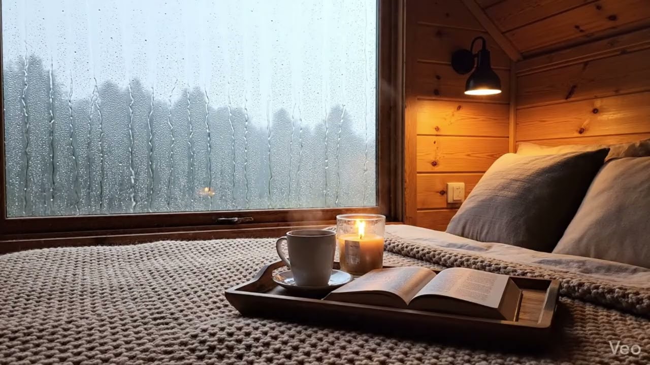 1 HOUR Rain Sound On WindowㅣHeavy Rain for Sleep, Study and Relaxation, Meditation
