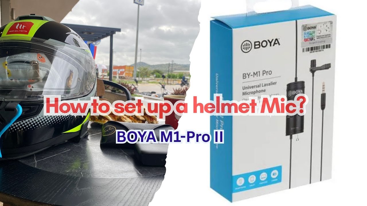 Boya M1 Pro2 | How yo set up your helmet mic with Go-Pro