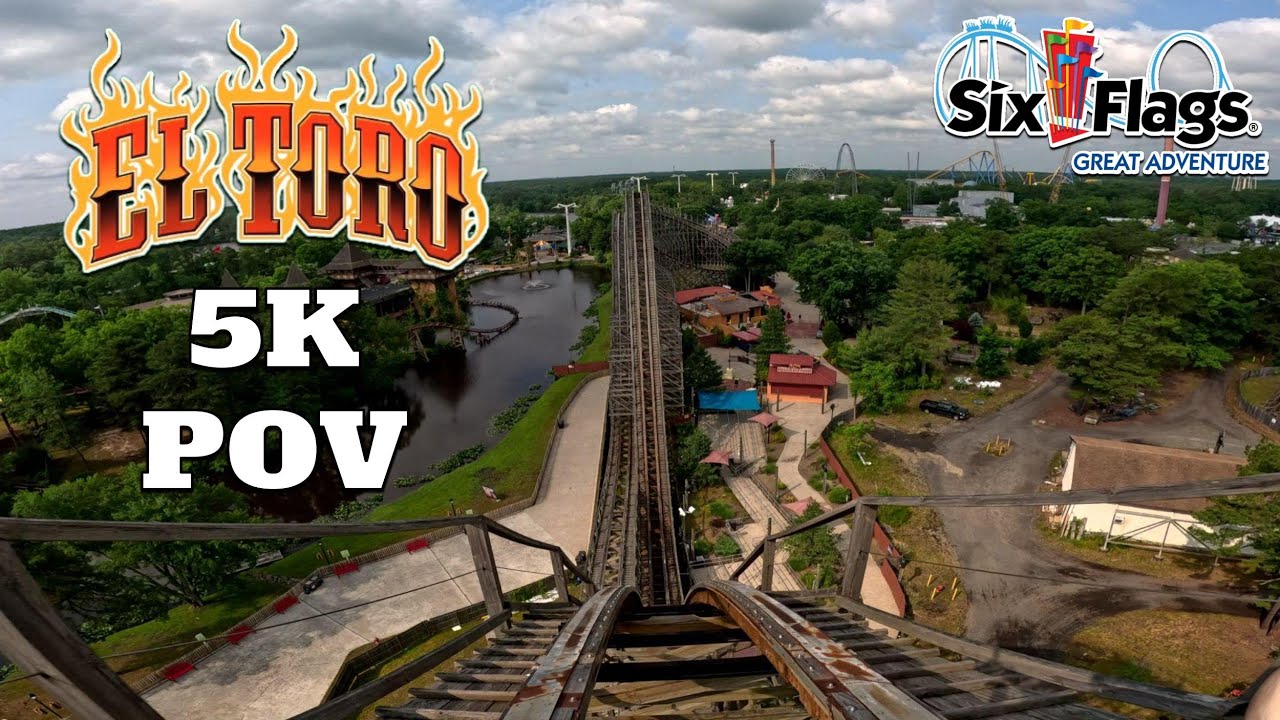 El Toro Front Row POV [5K] | Six Flags Great Adventure 2023