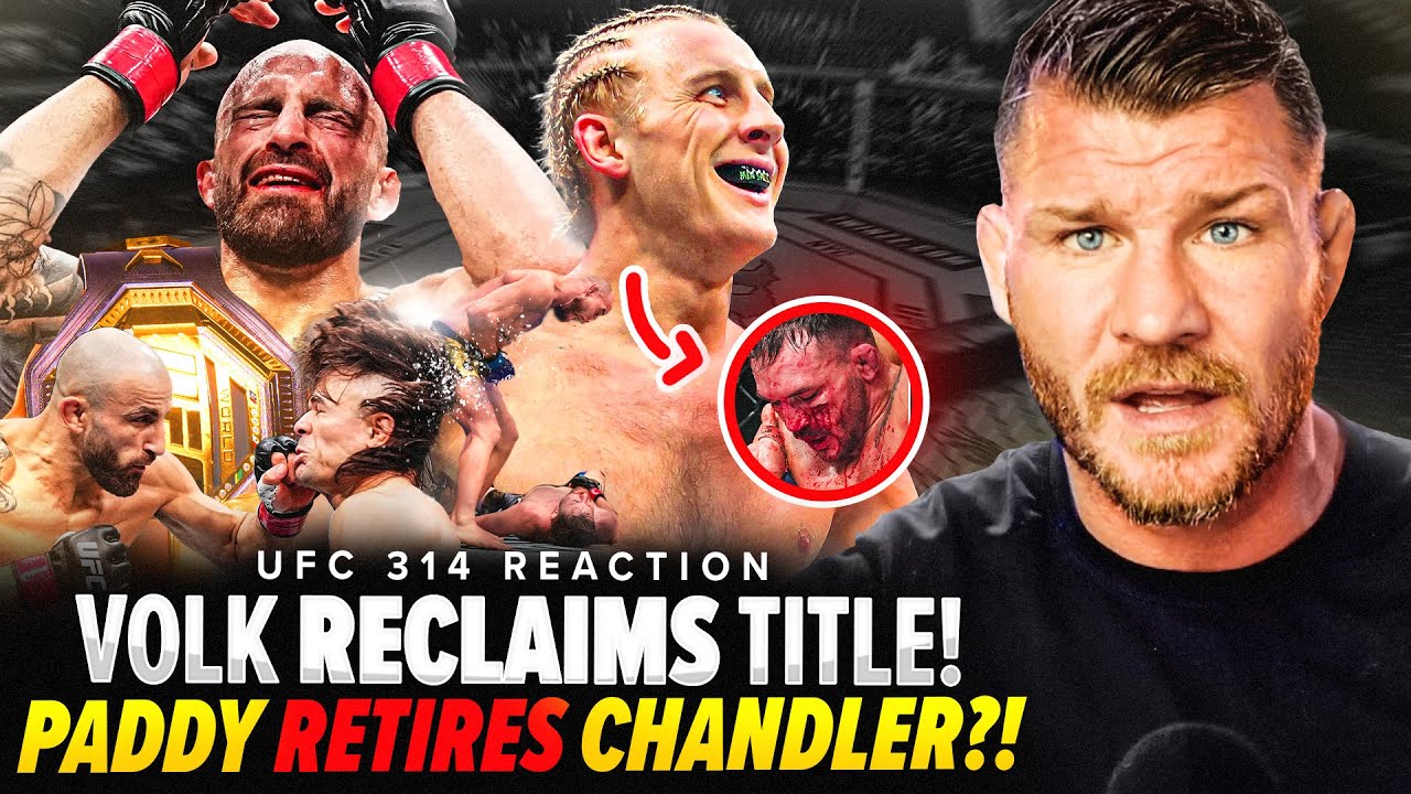 BISPING Reacts to UFC 314 'PADDY RETIRES CHANDLER?!' | Volkanovski vs Lopes INSTANT REACTION