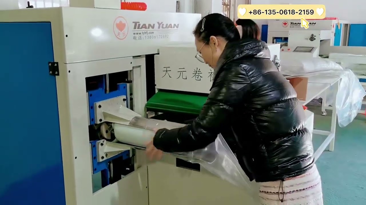 memory foam pillow rolling machine JBJ-8-JT540 automatic roll packing machine