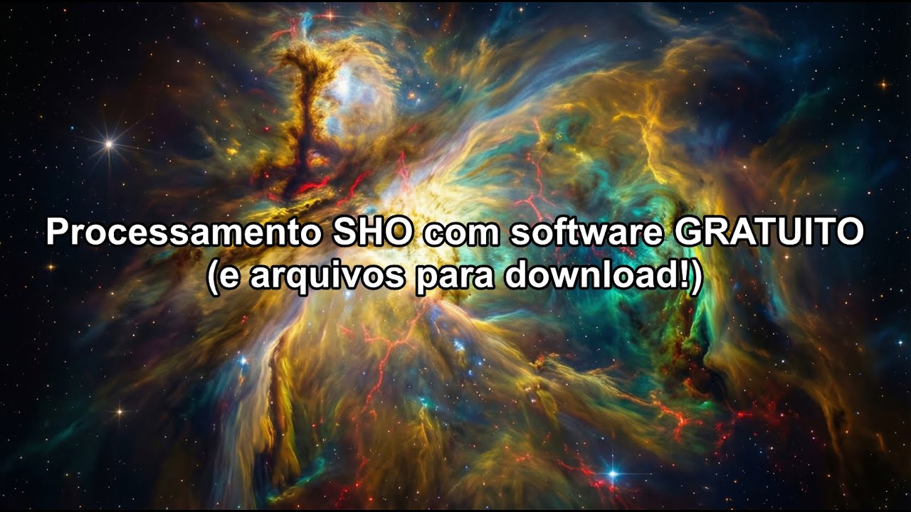Processamento SHO com software GRATUITO (e arquivos para download!)